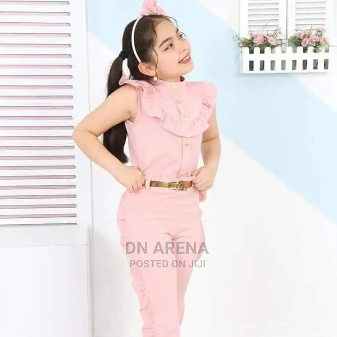 Tready Teen Jumpsuit With Hair Clips and Belt