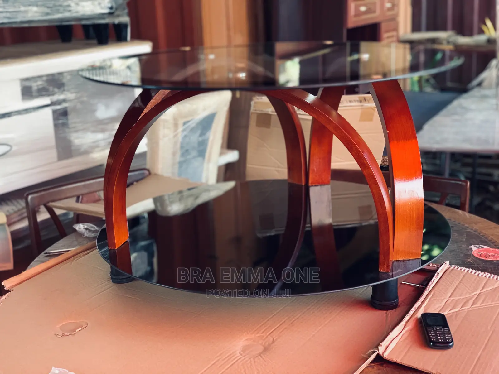 Tempered Glass Round Center Table