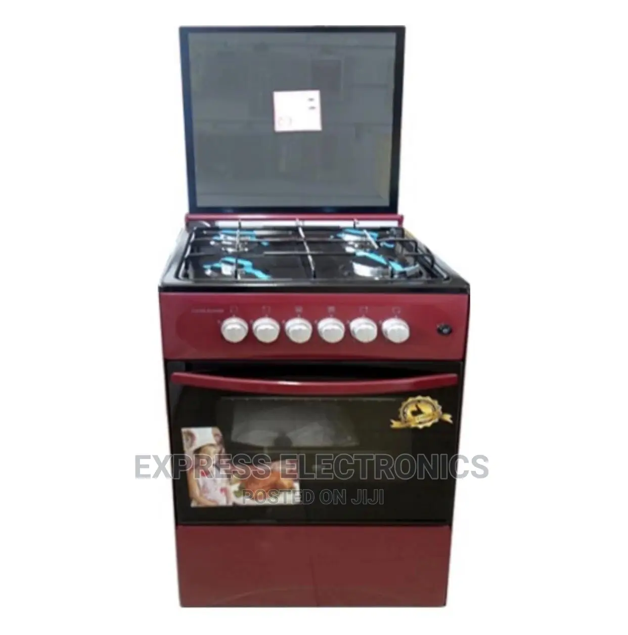 Front Control Knobs 4 Burners Gas Stove With Grill and Oven