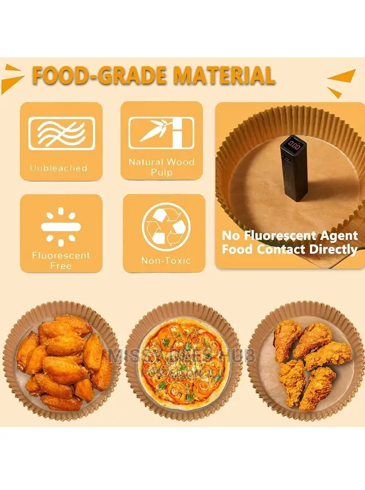 Air Fryer Grease-Proof Paper Liner - 50pcs