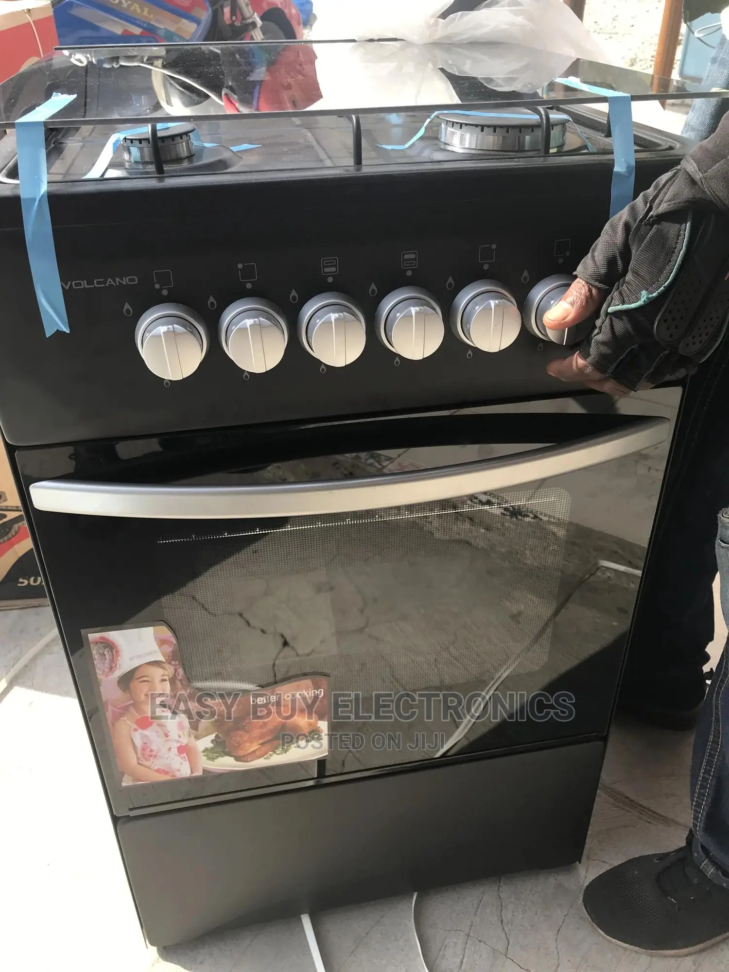 Able Auto Ignition Gas Cooker Oven Grill 4 Burner