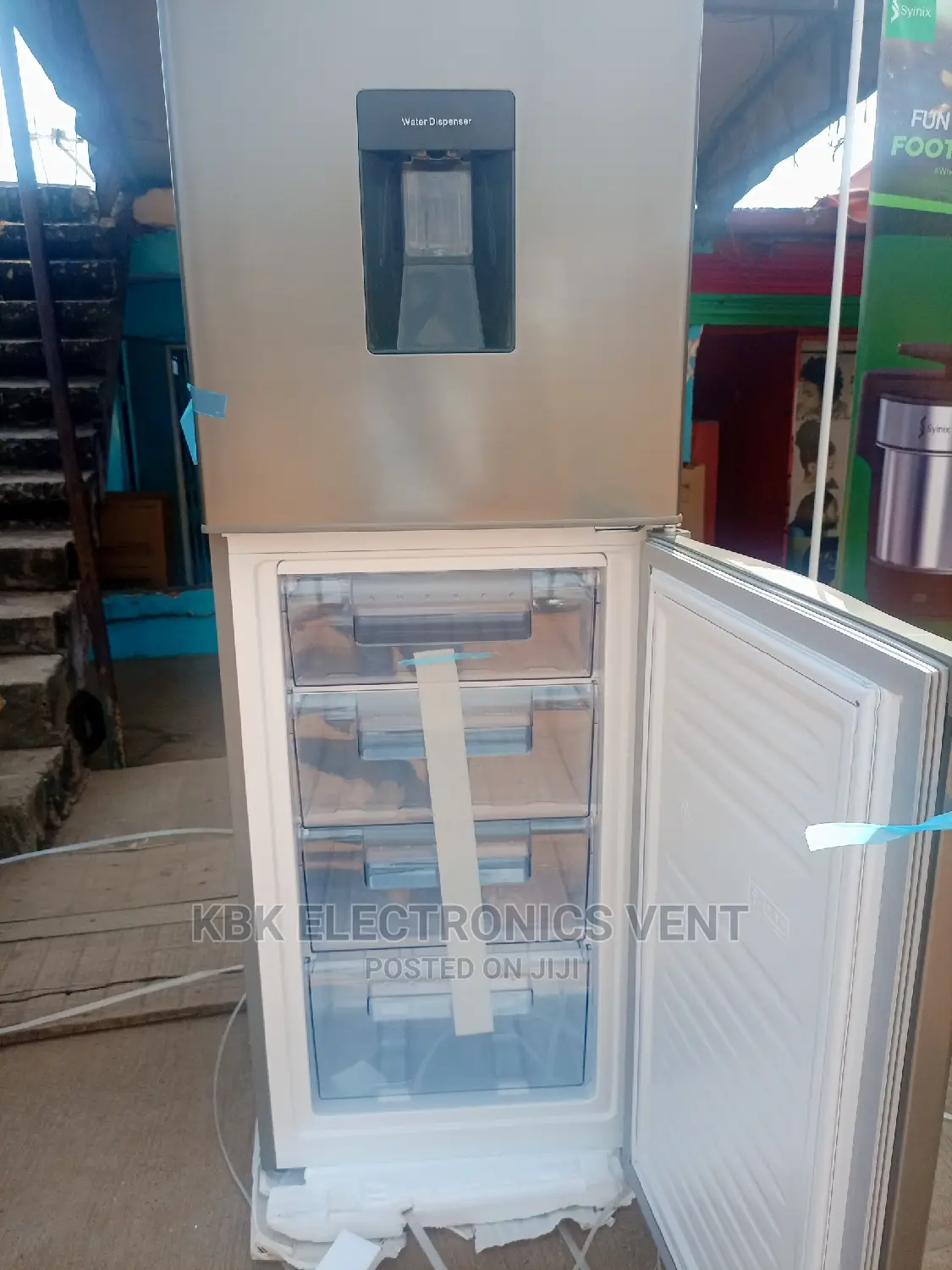 Pearl Pf390ixw(246ltr) Double Door Fridge Water Dispenser