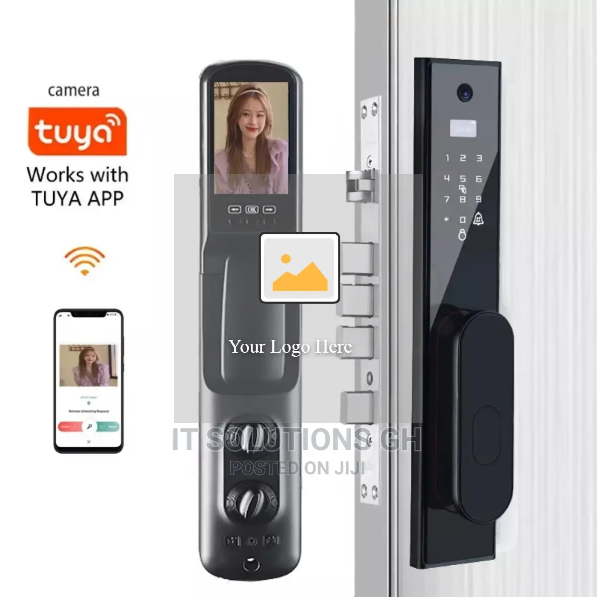 Smart Digital Door Lock With Camera (Tuya APP)