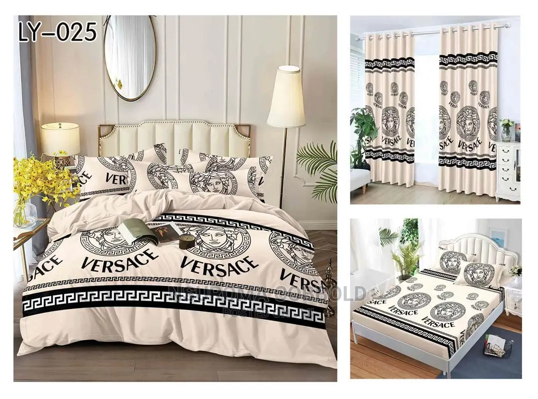 Bedsheet Set With Curtains