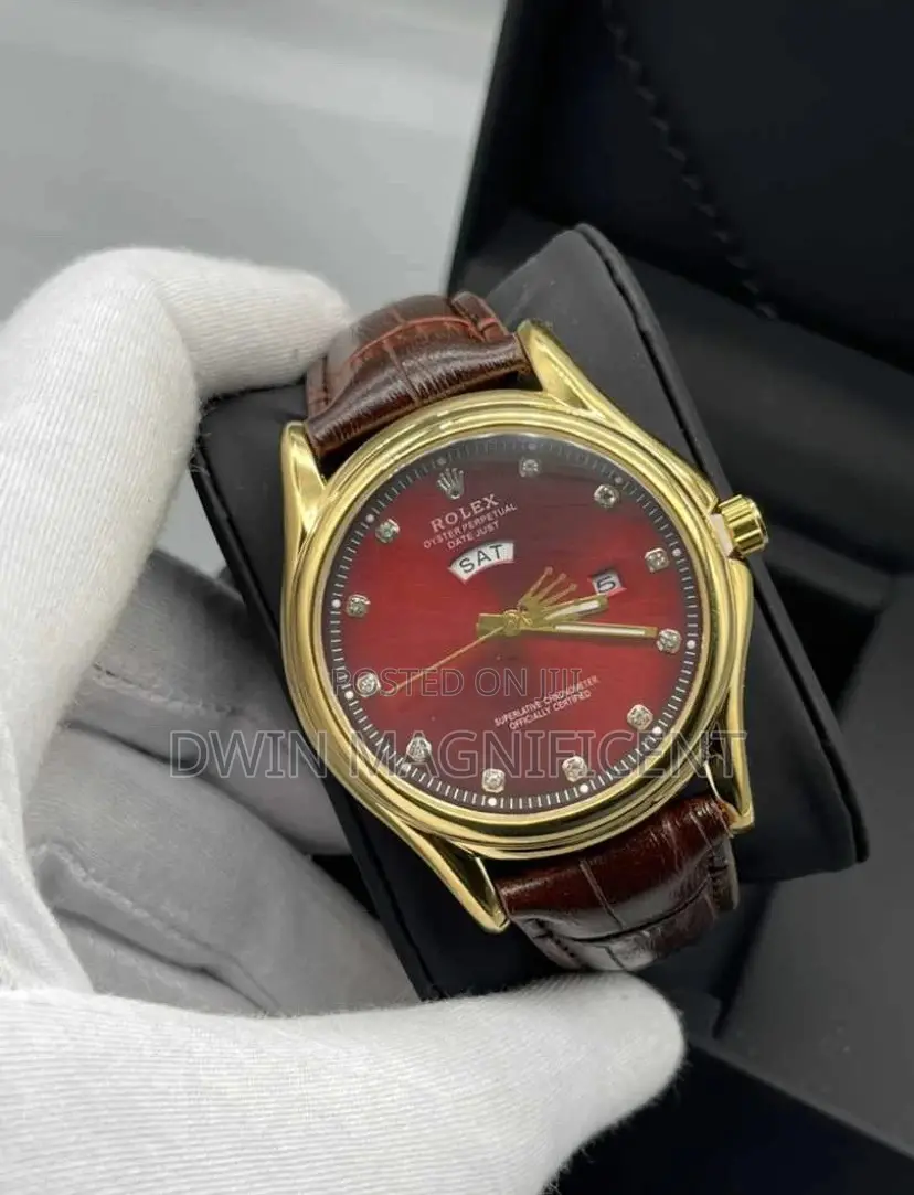 Rolex Genuine Leather Watches