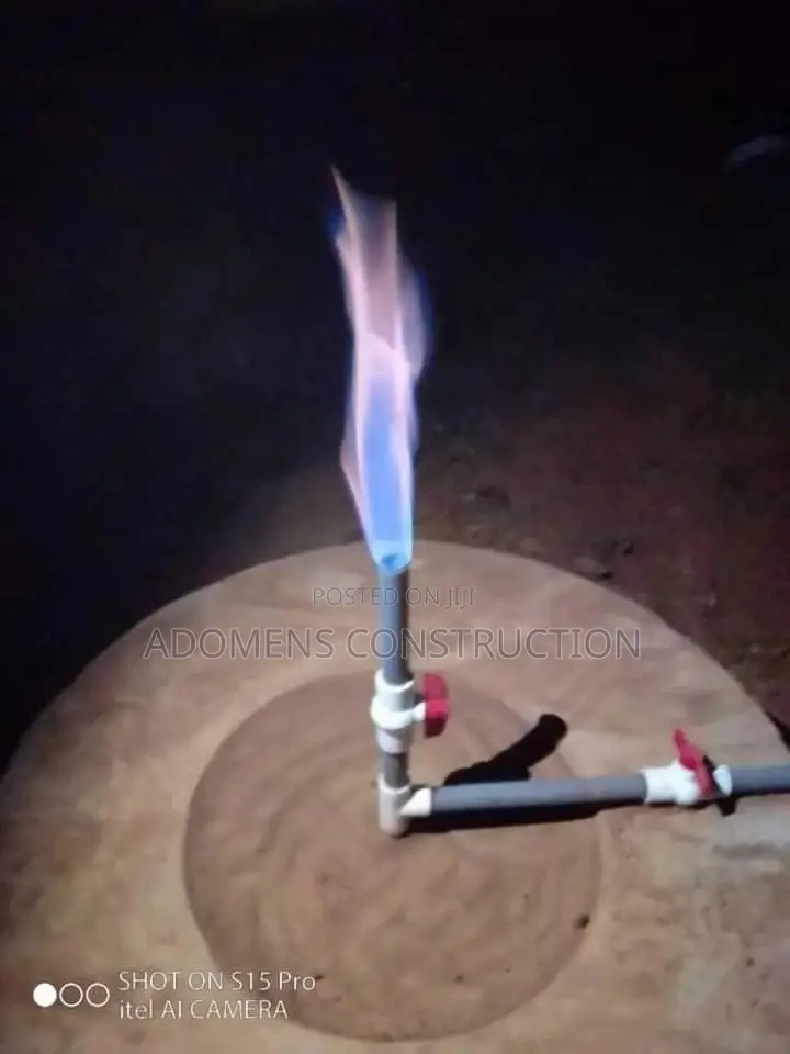 Biogas Toilet for Cooking Electricity Used