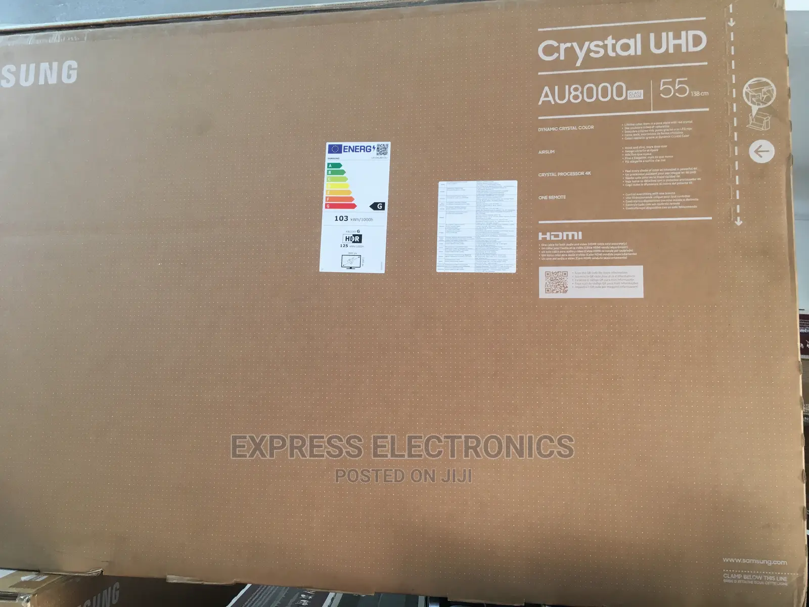 Samsung Crystal UHD AU8000 55” Smart Classic