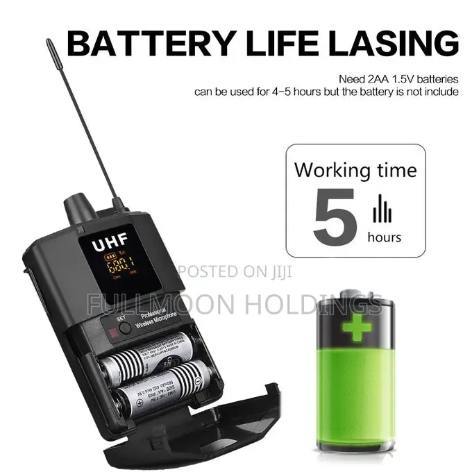 Professional Dual UHF Wireless Lavalier Lapel Microphone