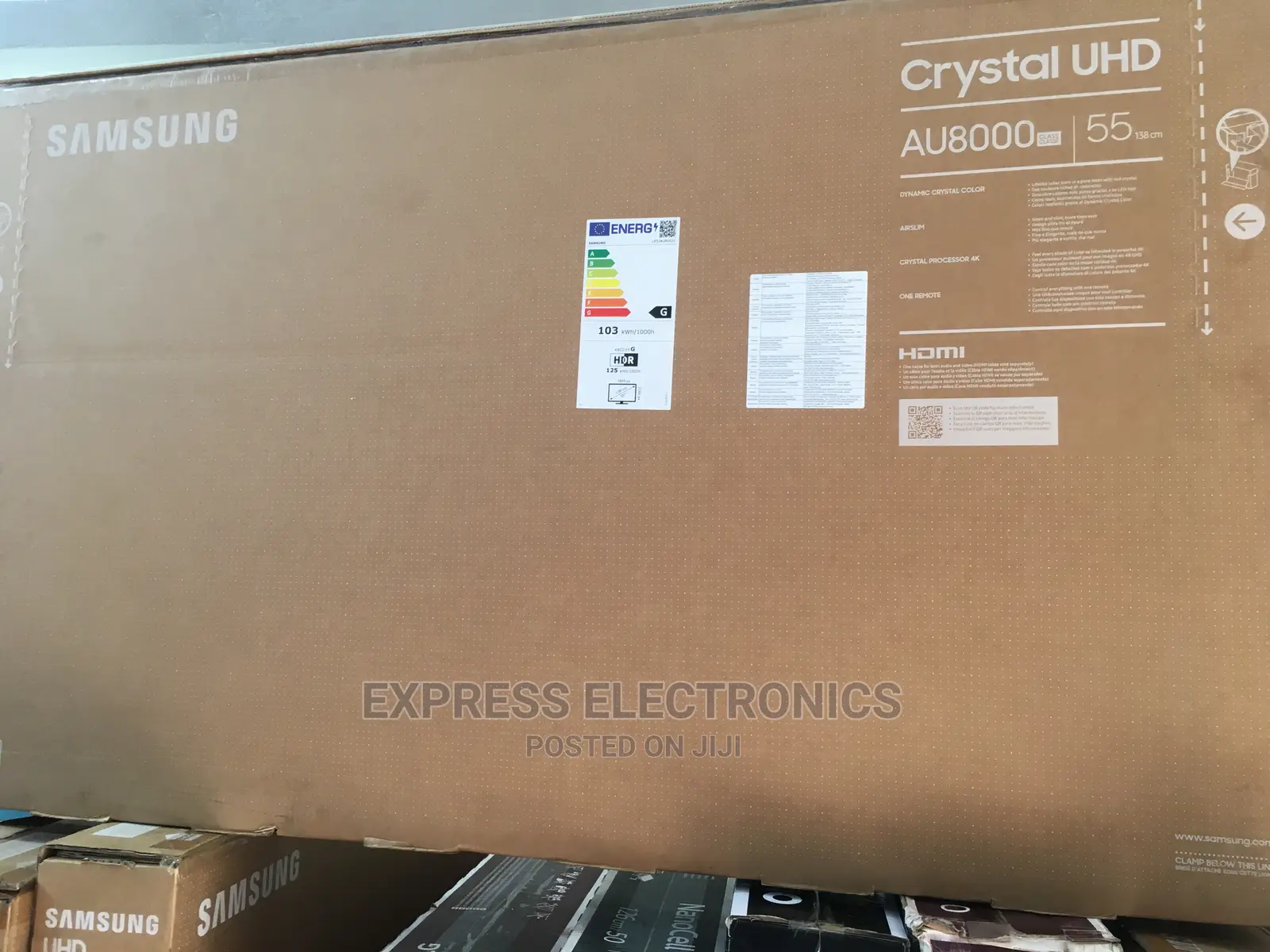 Samsung Au8000 55" Class Hdr Uhd Smart LED TV