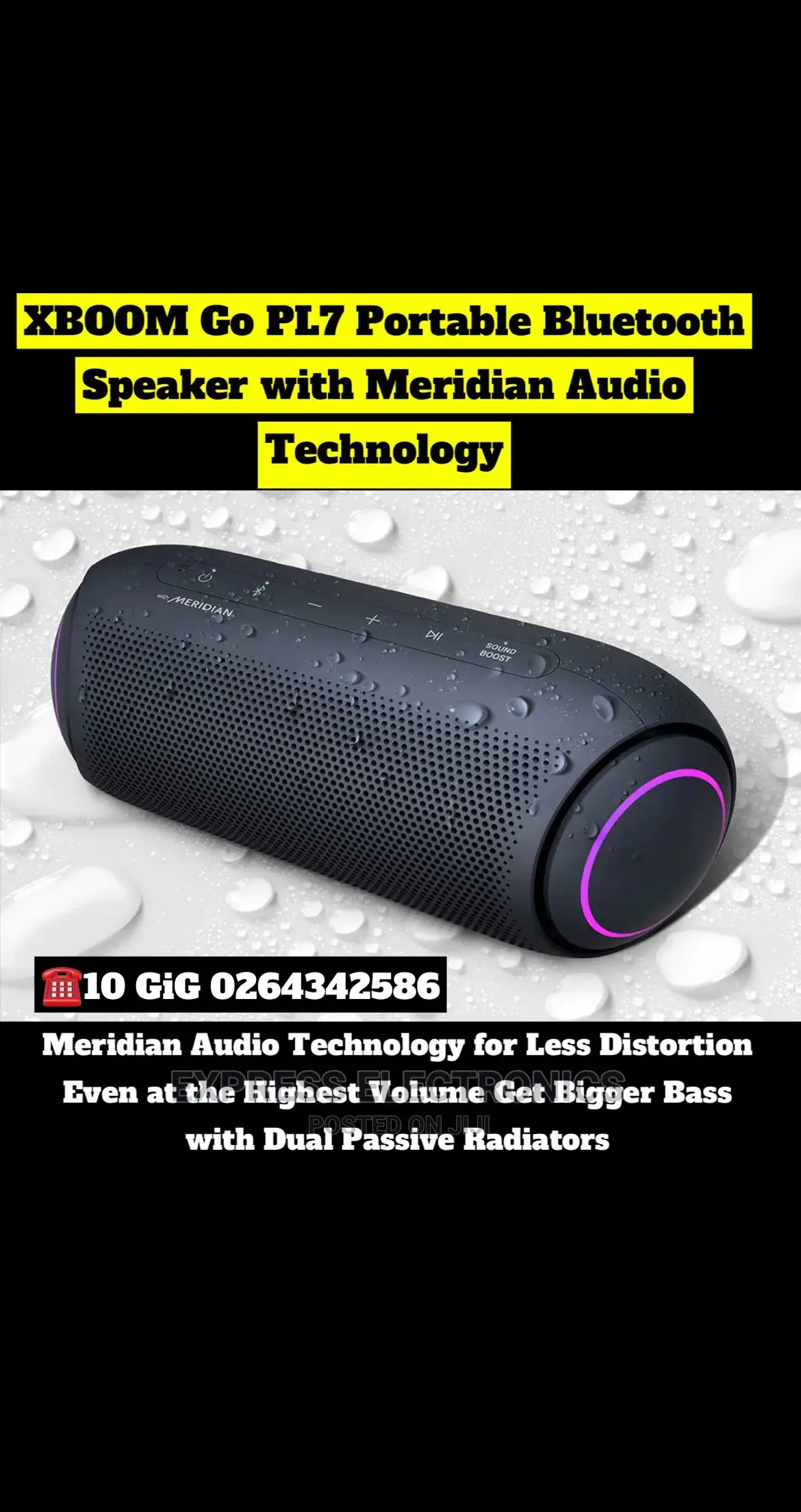 Best Quality LG Xboom Go PL7 Bluetooth