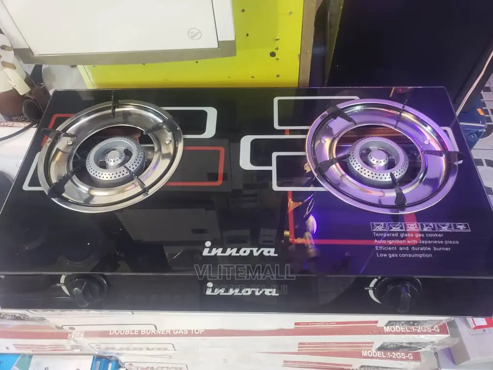 Innova Glass Table Top 2burner Stove