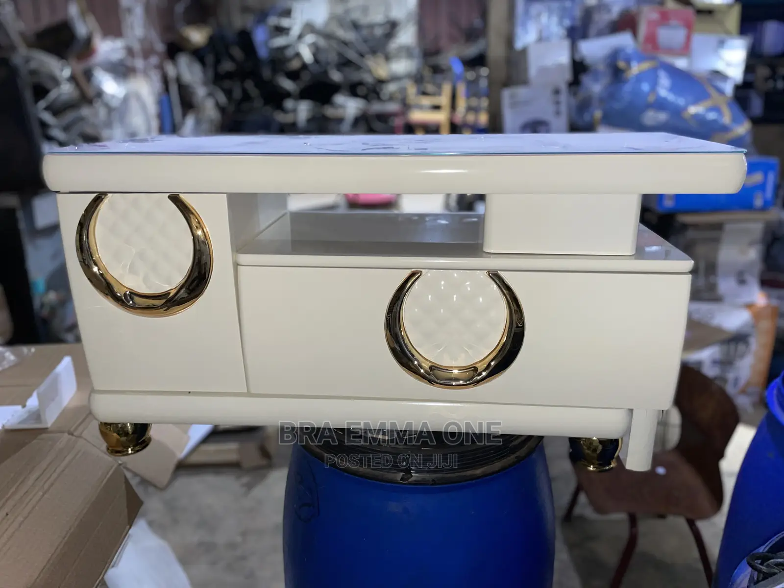 Brand New Tv Stand With Glass Top