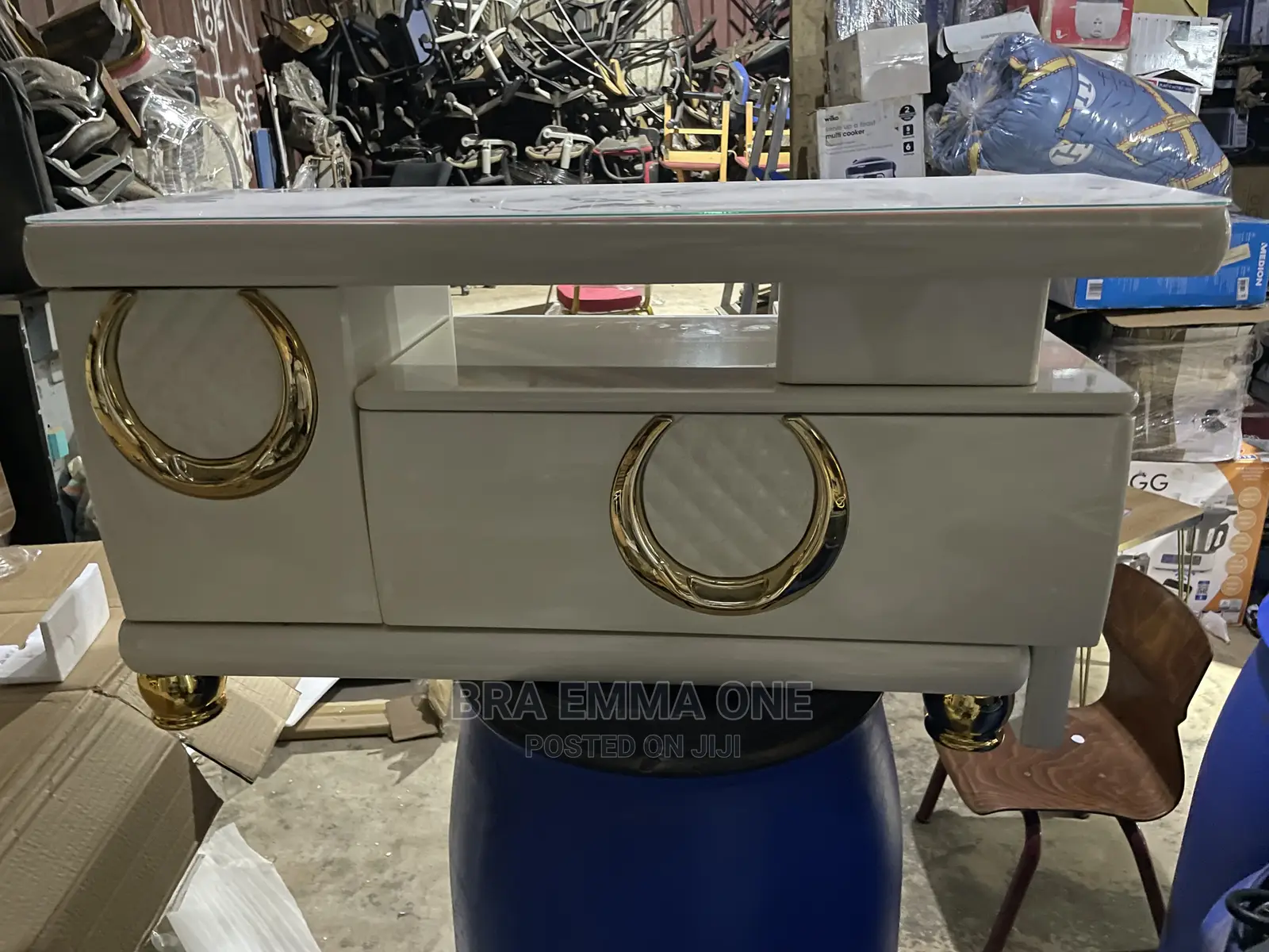Brand New Tv Stand With Glass Top