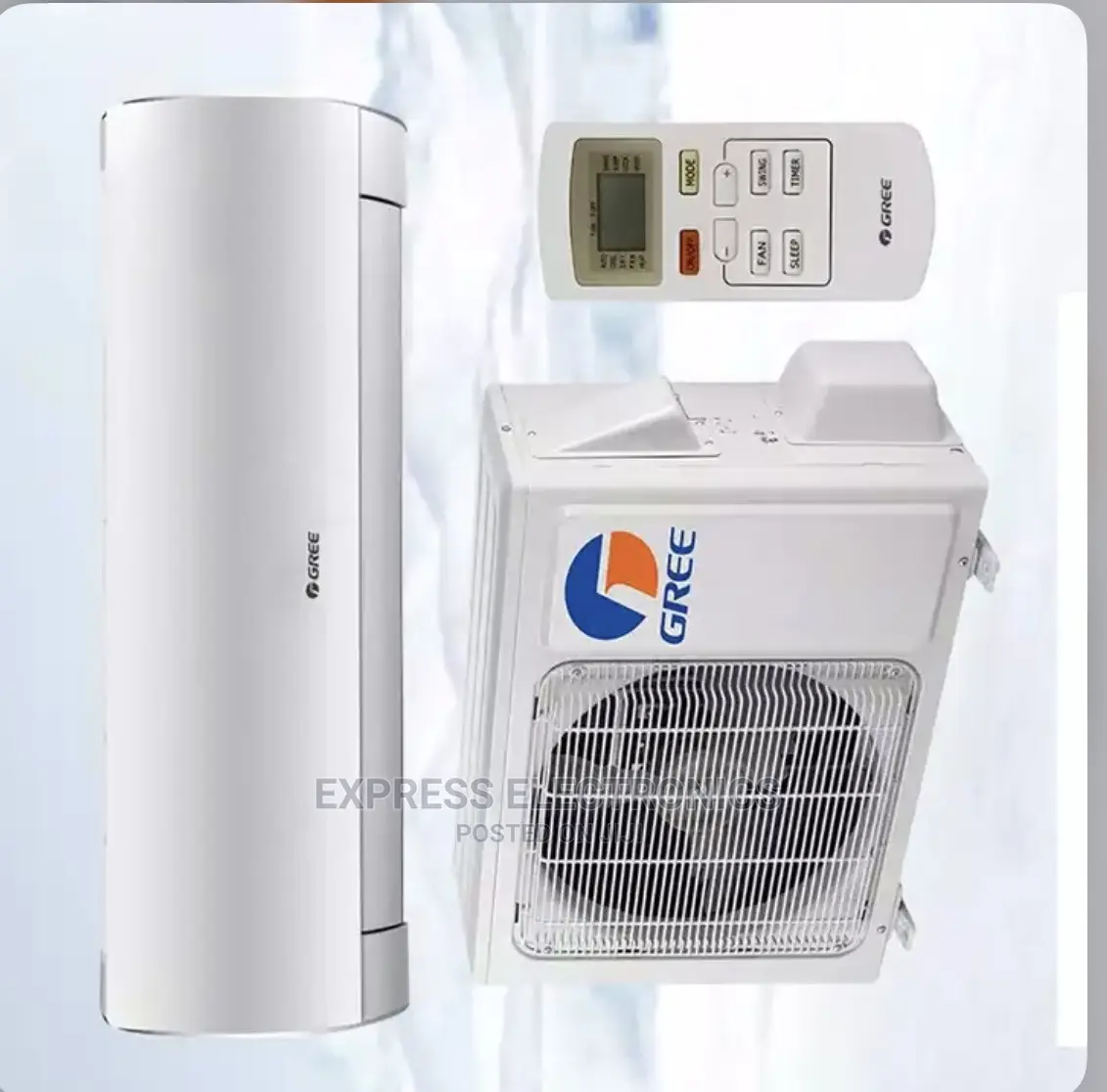R410 Gas Gree 1.5HP Split Air Conditioner+Free AC Stand