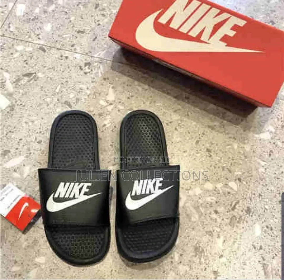 Original Nike Slides Black and White