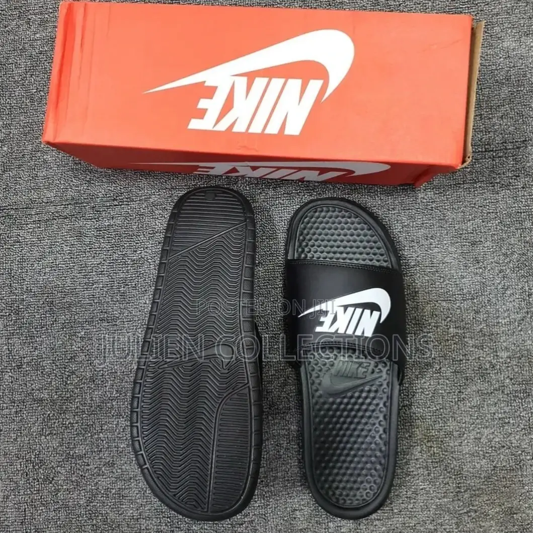 Original Nike Slides Black and White