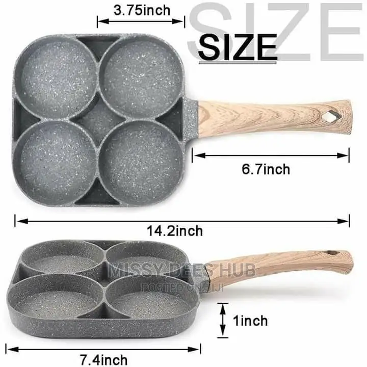 4 Hole Non-Stick Frying Pan