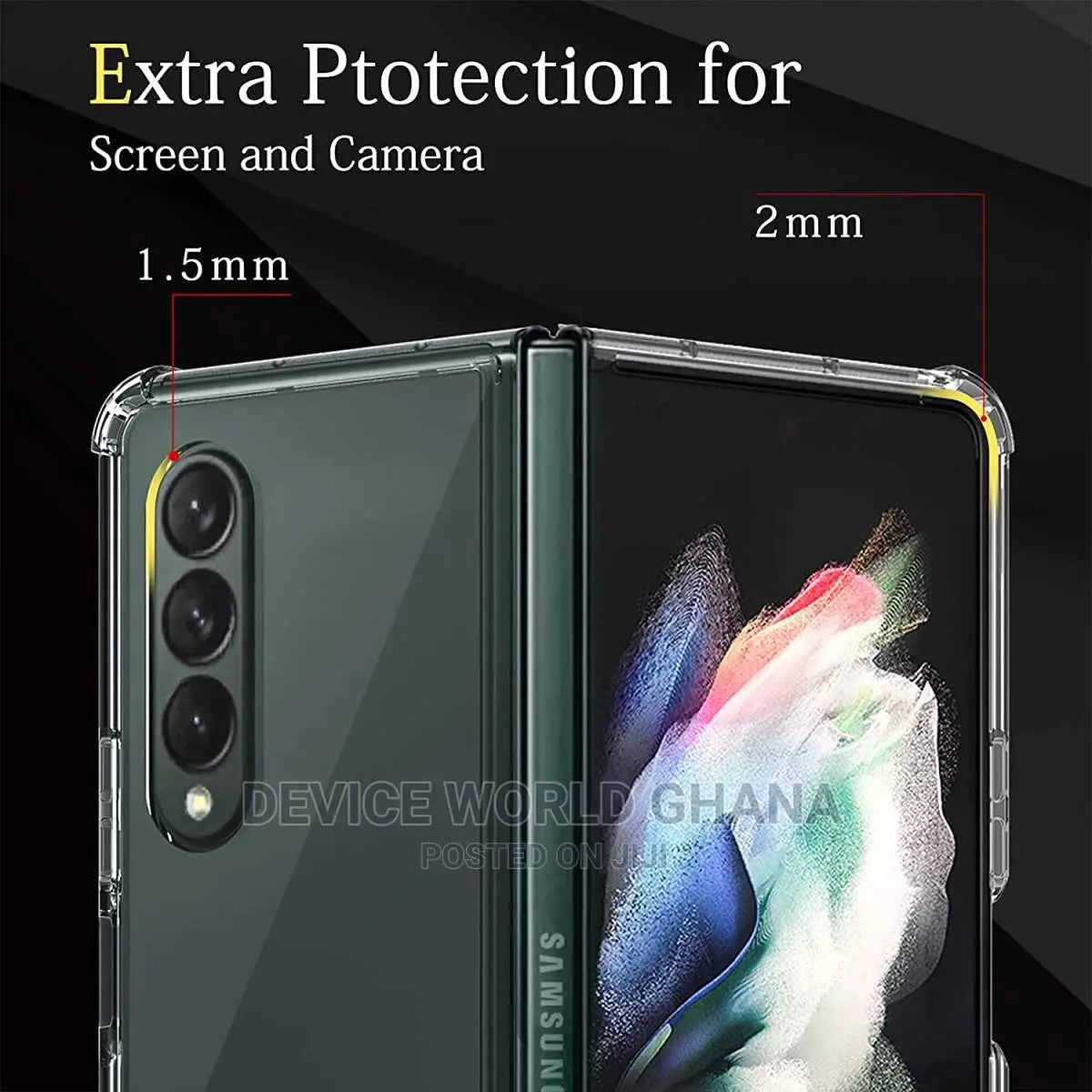 Transparent Clear Case for Samsung Z Fold 4 and 2