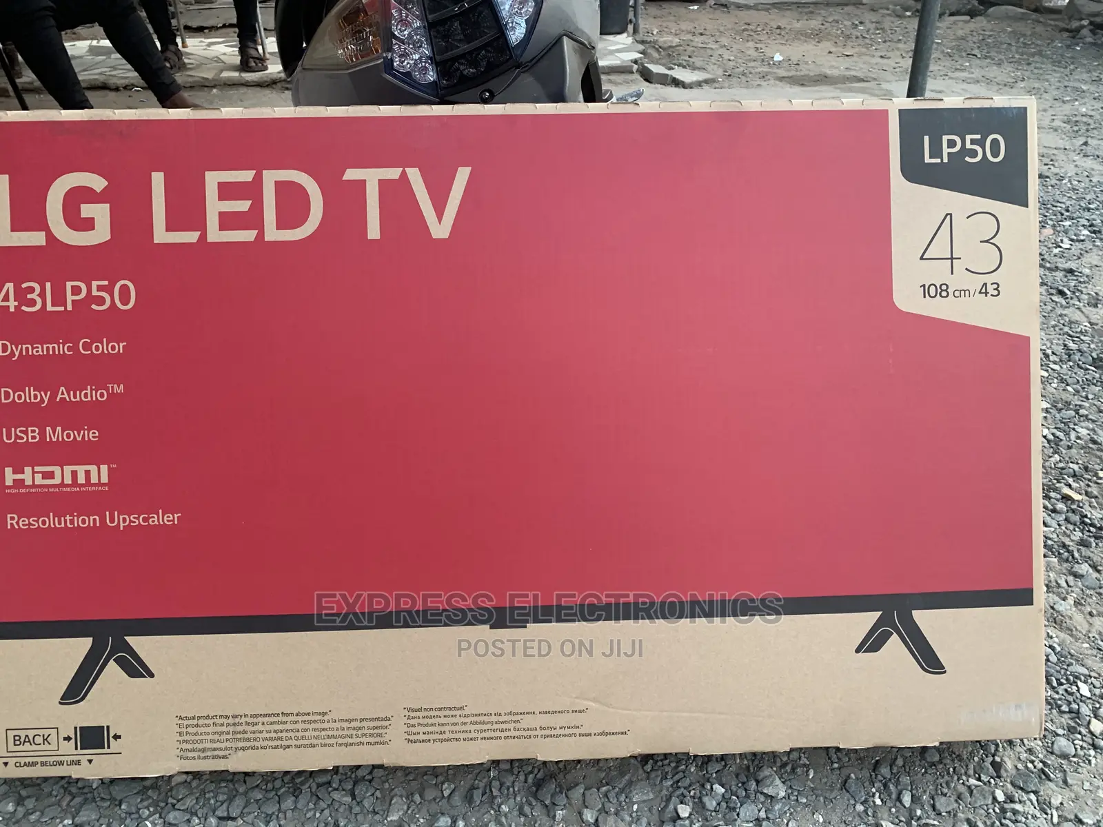 Free View LG 43”Digital LED TV+Wallmount/Tv Guard