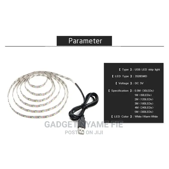 USB Power SMD 3528 Epoxy LED Strip Light