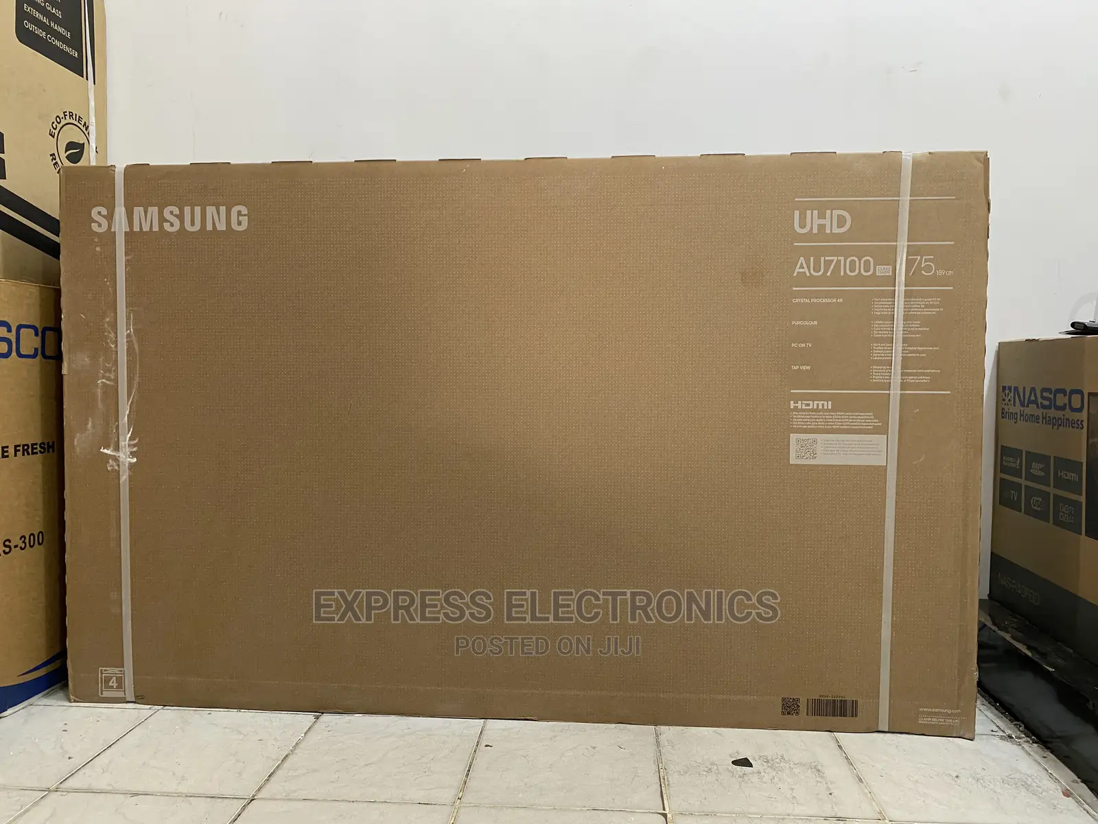 2160 Pixels Samsung 75”AU7172 Smart UHD+Tv Guard/Dstv