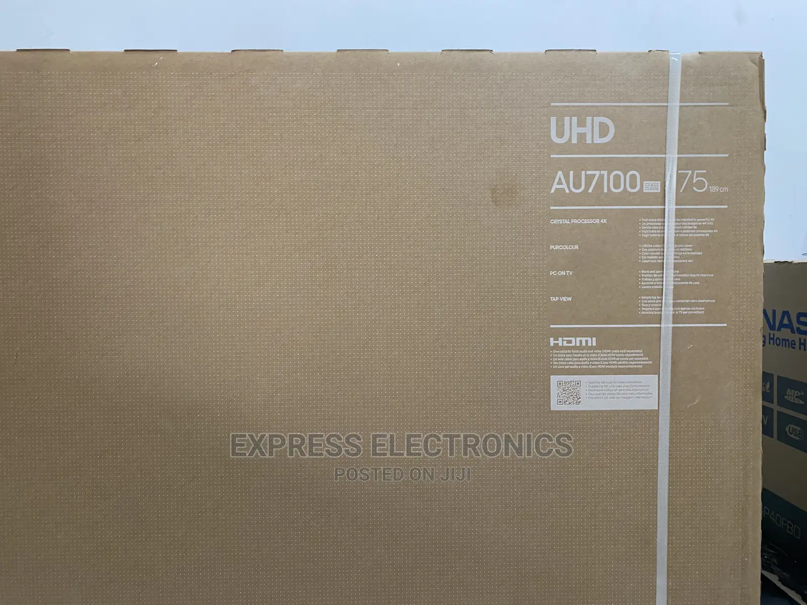 2160 Pixels Samsung 75”AU7172 Smart UHD+Tv Guard/Dstv