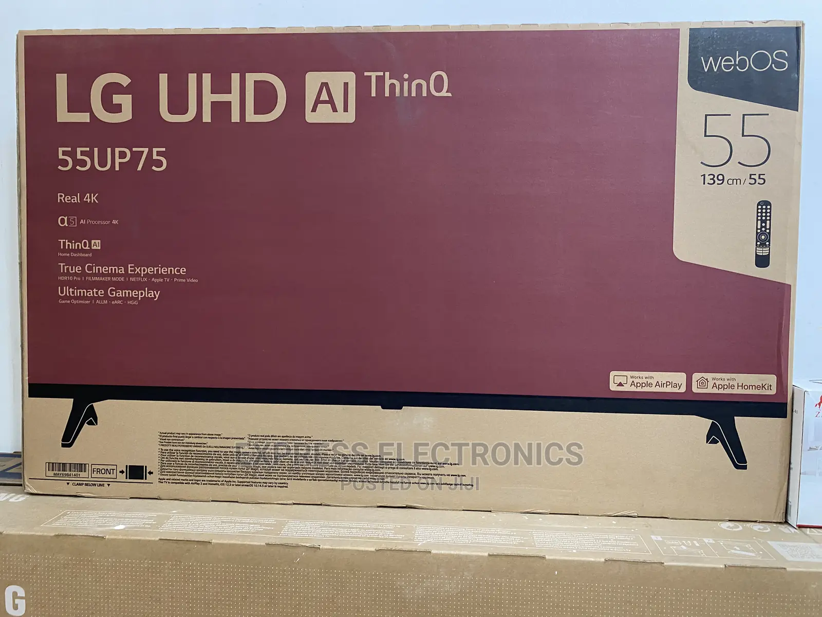 Quality Ultra Hd Smart 55"Lg 55up75003 +Tv Guard/Wallmount