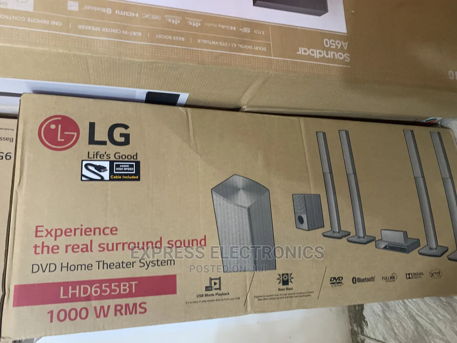 High Audio LG 1000 W Bluetooth Home Theater +Free Kettle