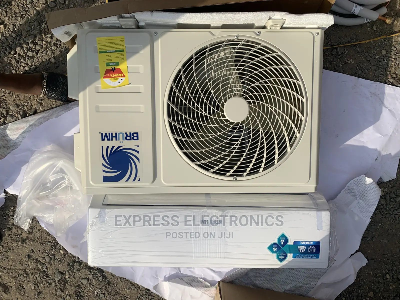 Quiet Stable Bruhm 1.5 Hp R410 Air Condition+Wallmount
