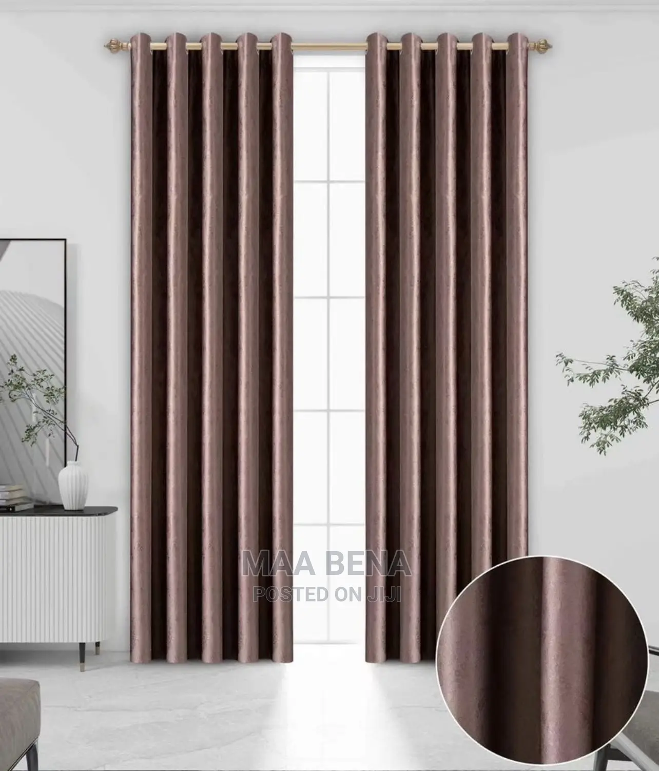Quality Imported Sun Block Curtains (2in1)