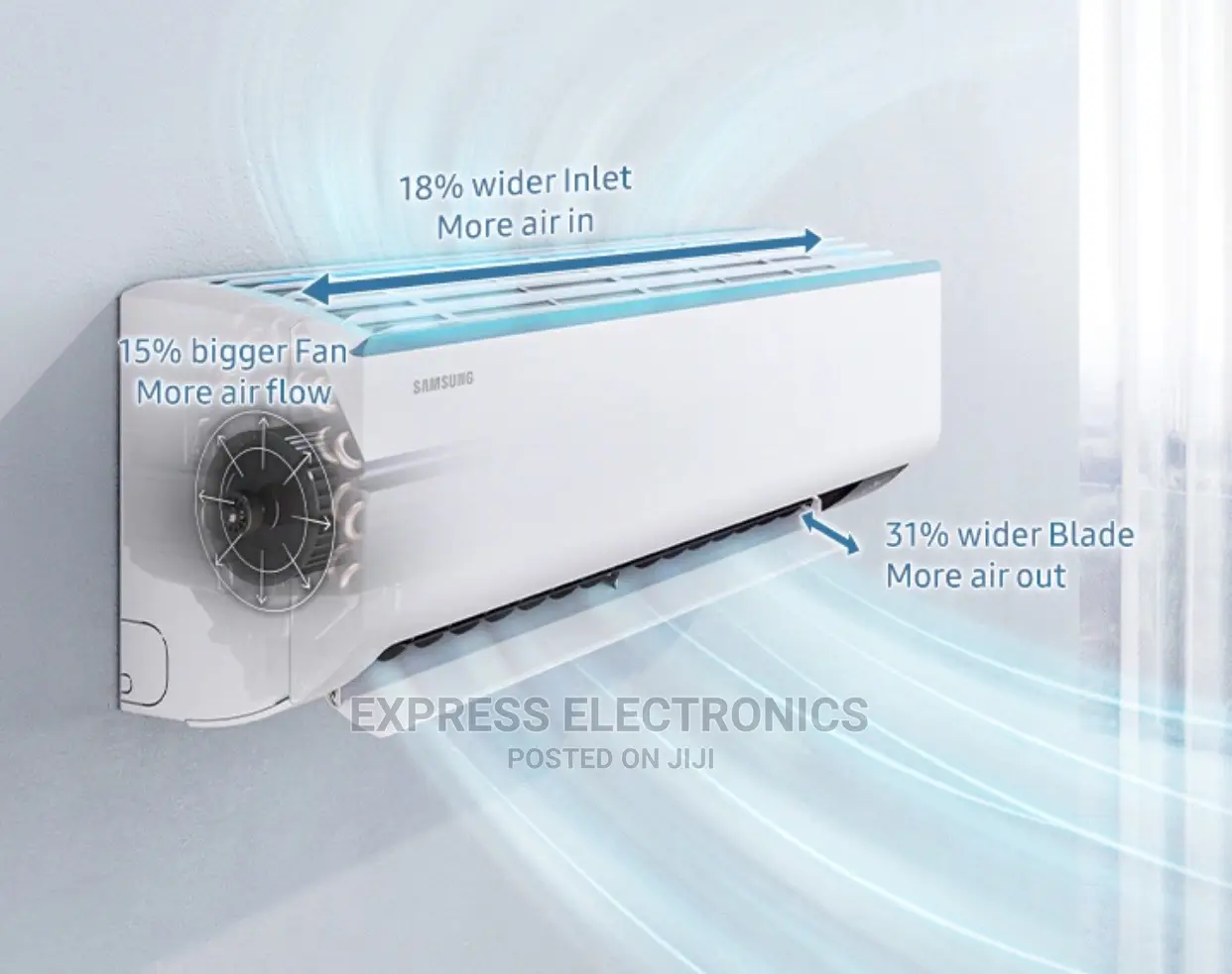 Suitable for Home Samsung Inverter R410split2.5hp+Wallmount