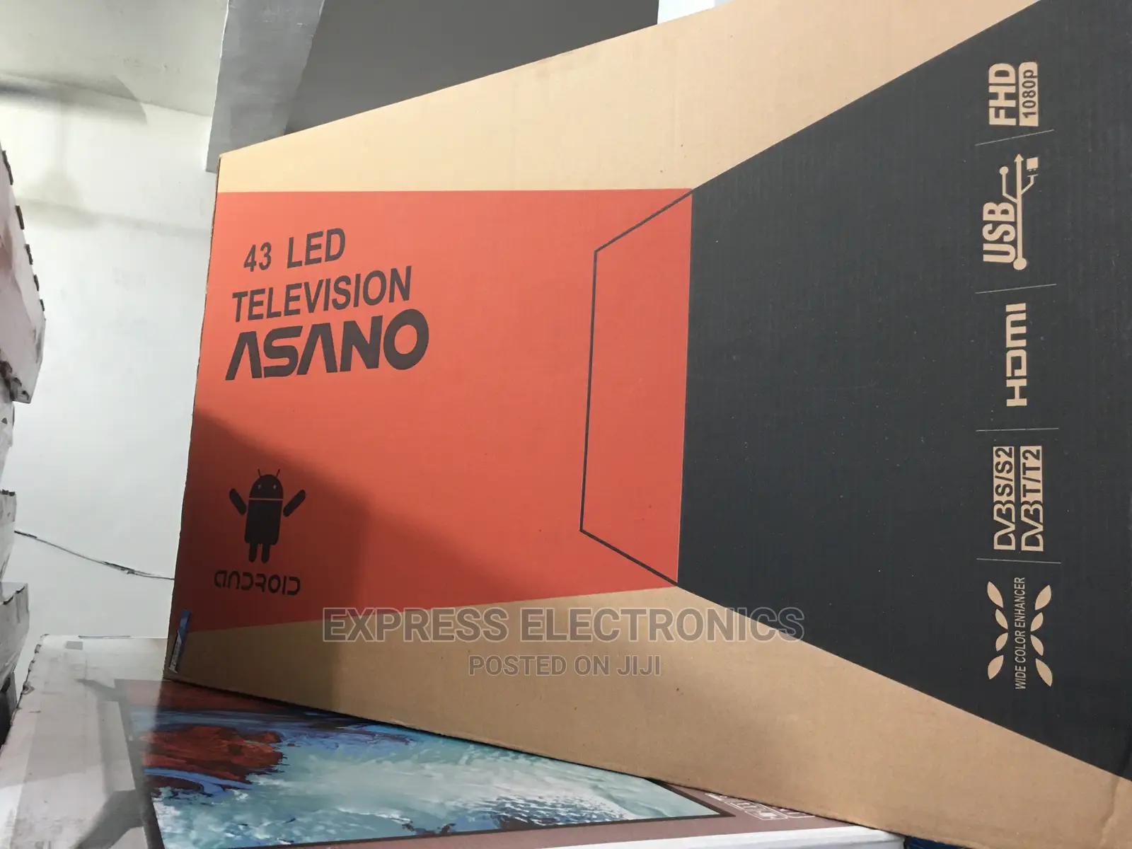 Android In-Built Asano 43” Slim FHD 1080 P TV+Tv Guard