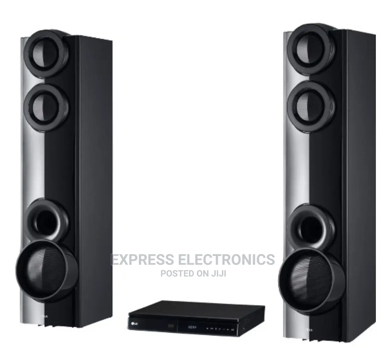 LG LHD675BG Dual In-Built Subwoofer Home Theater+Power Guard