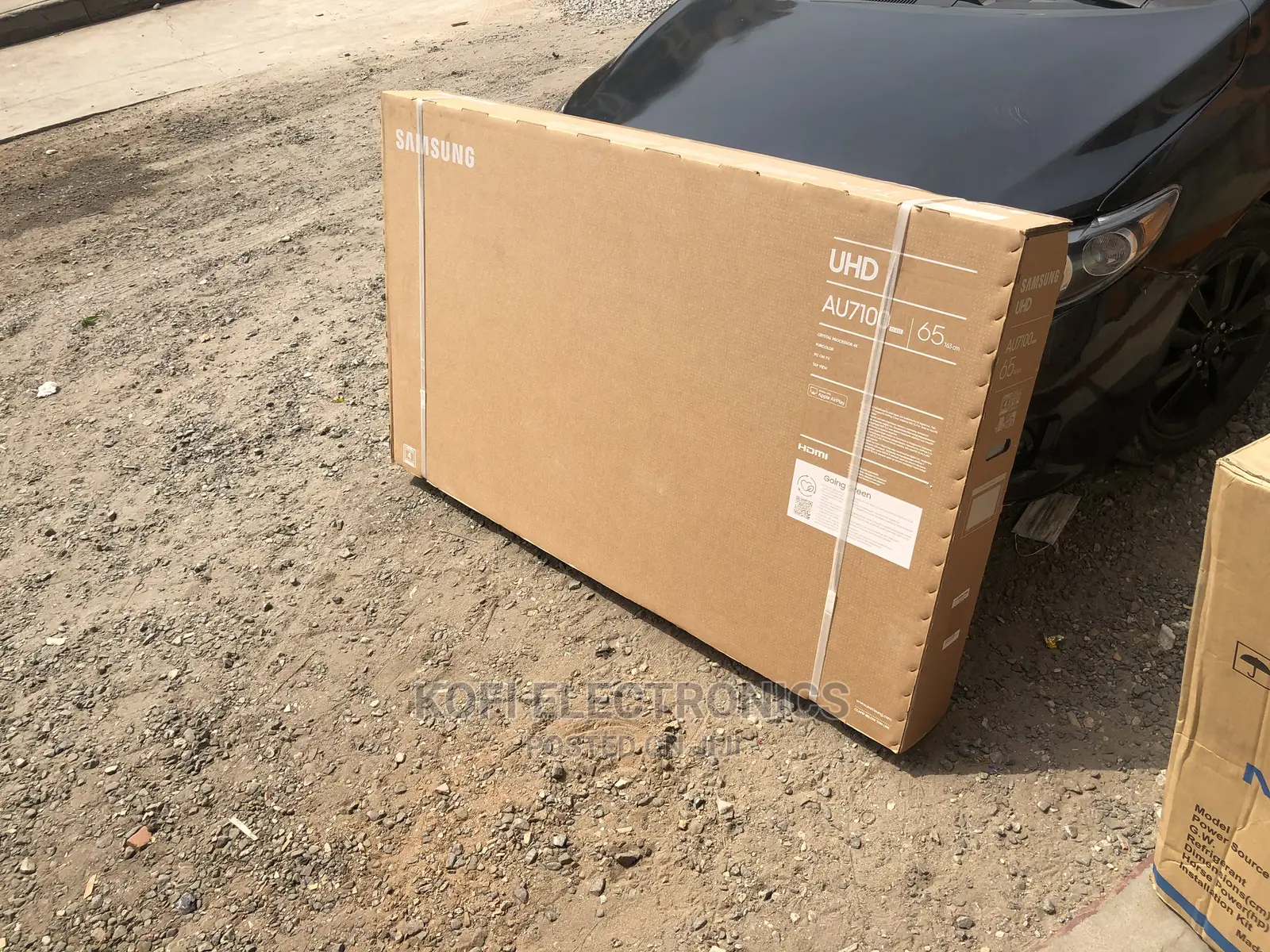 Black Large Screen Samsung Crystal UHD LED “65” TV Smart