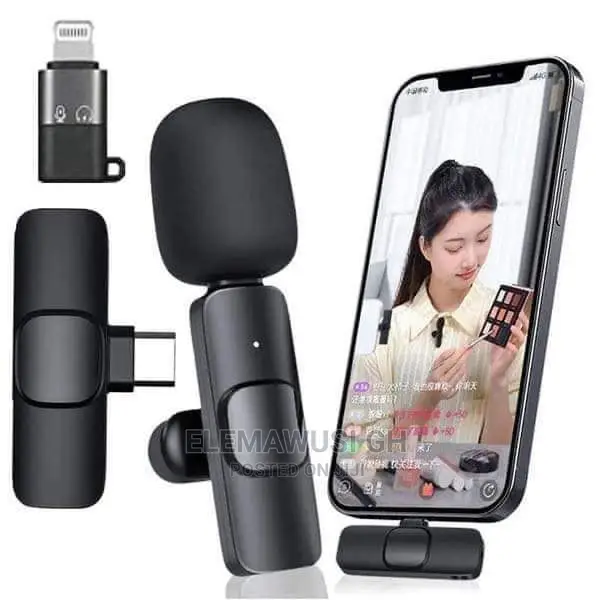 Wireless Lapel Mic for iPhone and Android (2in1)