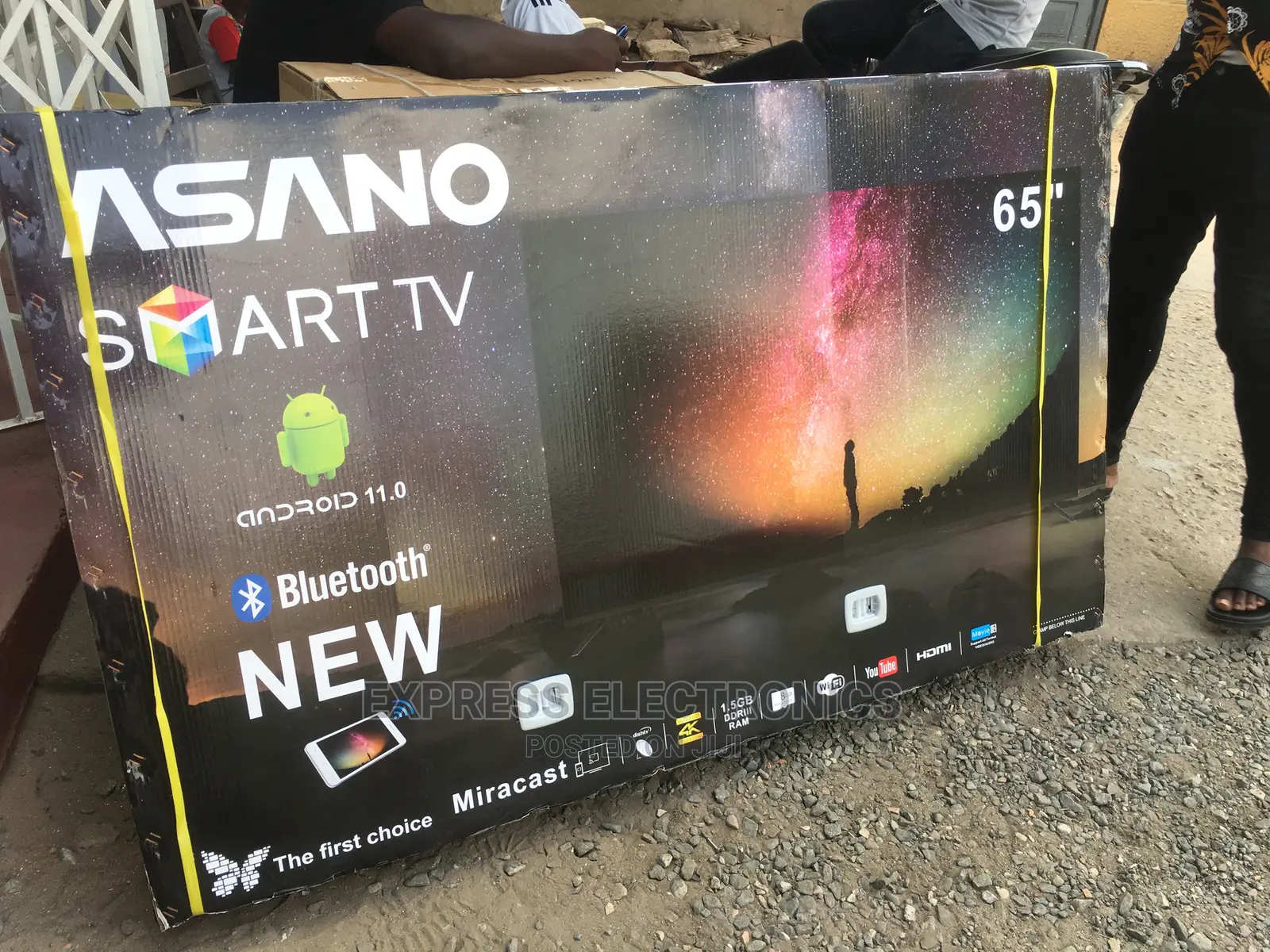 Sealed in Box Smart UHD LED Android Asano 65”+Wallmount