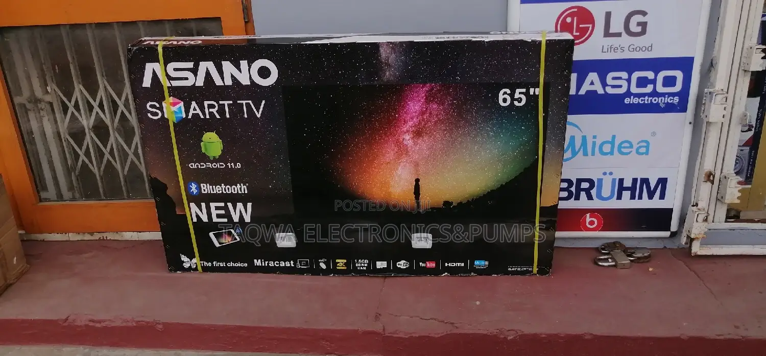 Bluetooth Asano 65 Inches Smart TV