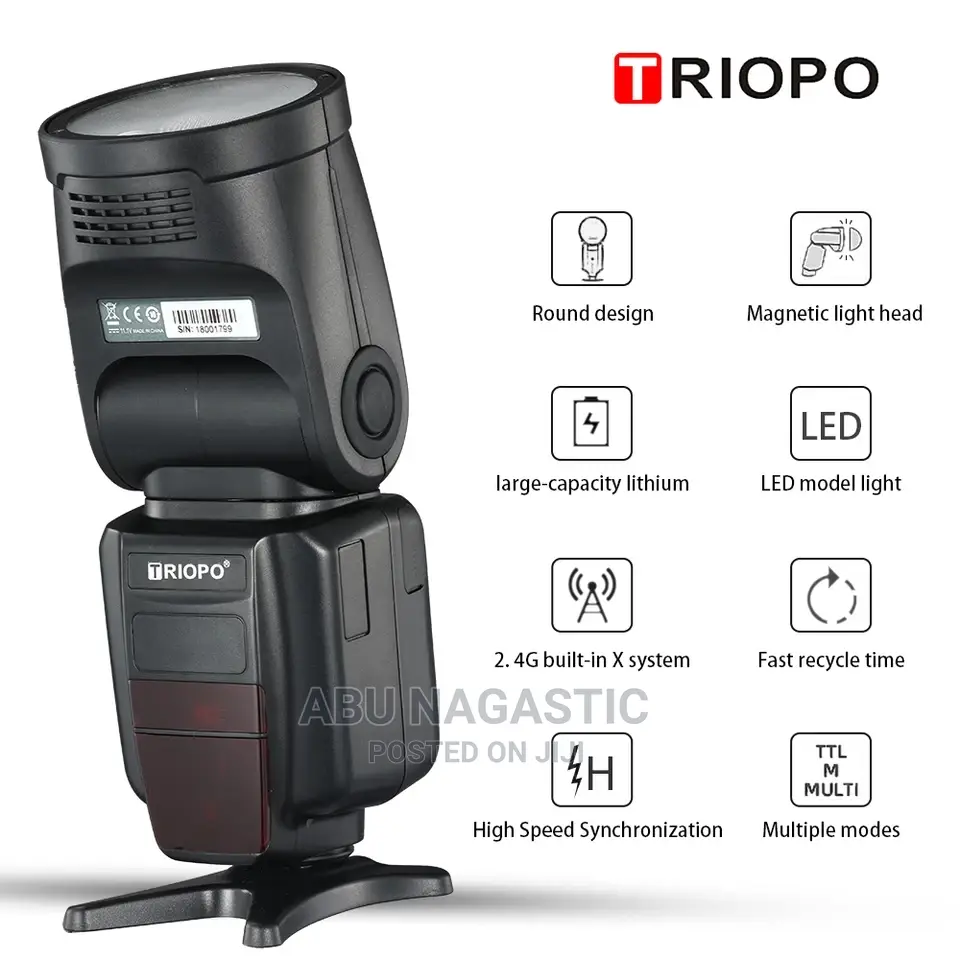 Triopo R1 TTL Round Head Camera Flash Speedlite