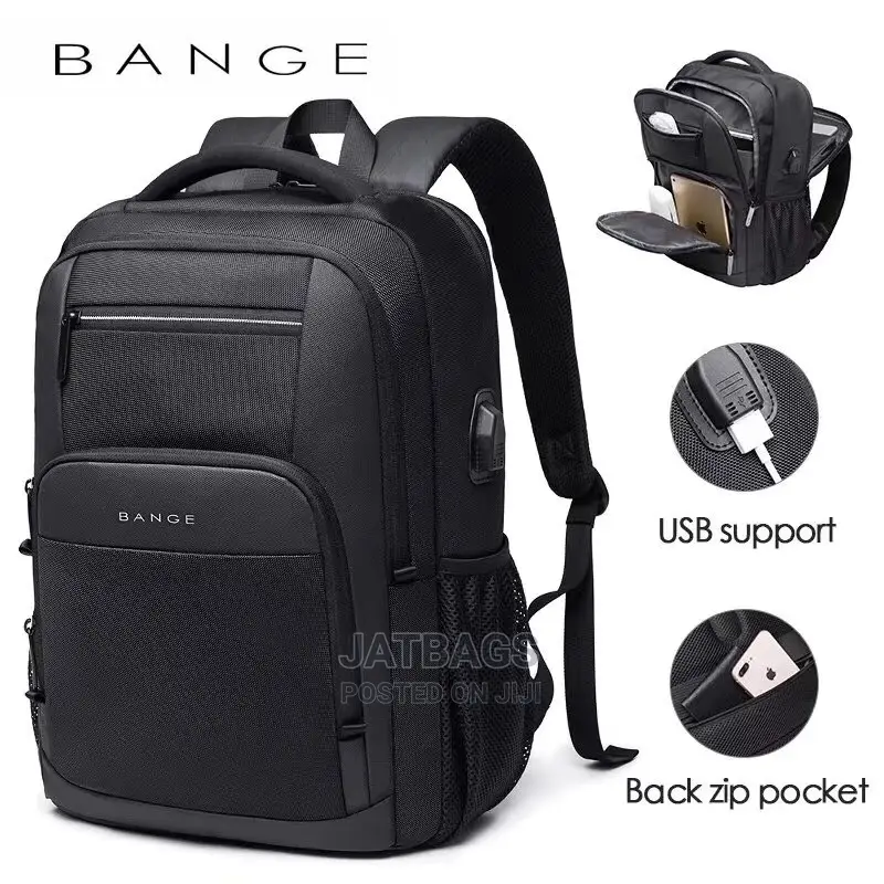 Bange Anti-theft Waterproof Laptop Backpack (Free Delivery)