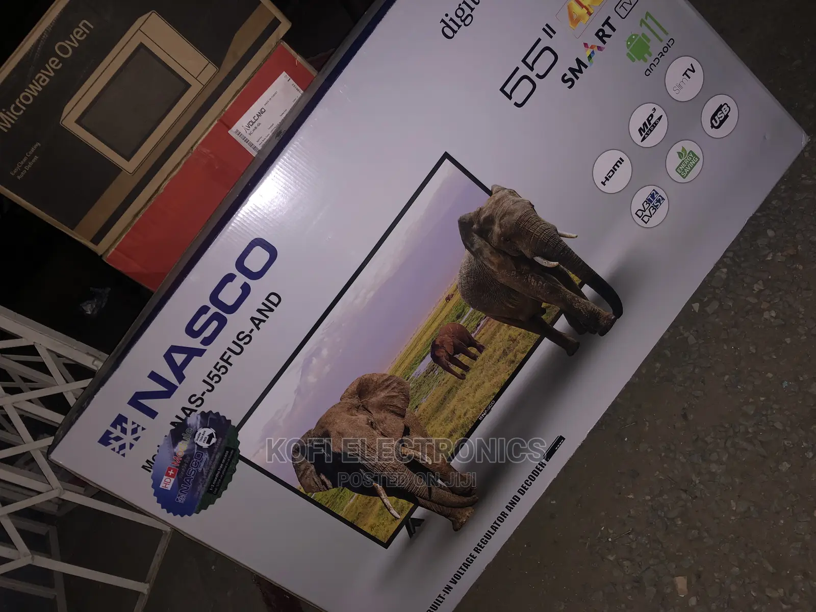 Freestanding/Wallmount Nasco Smart LED TV 55′′-Android- 