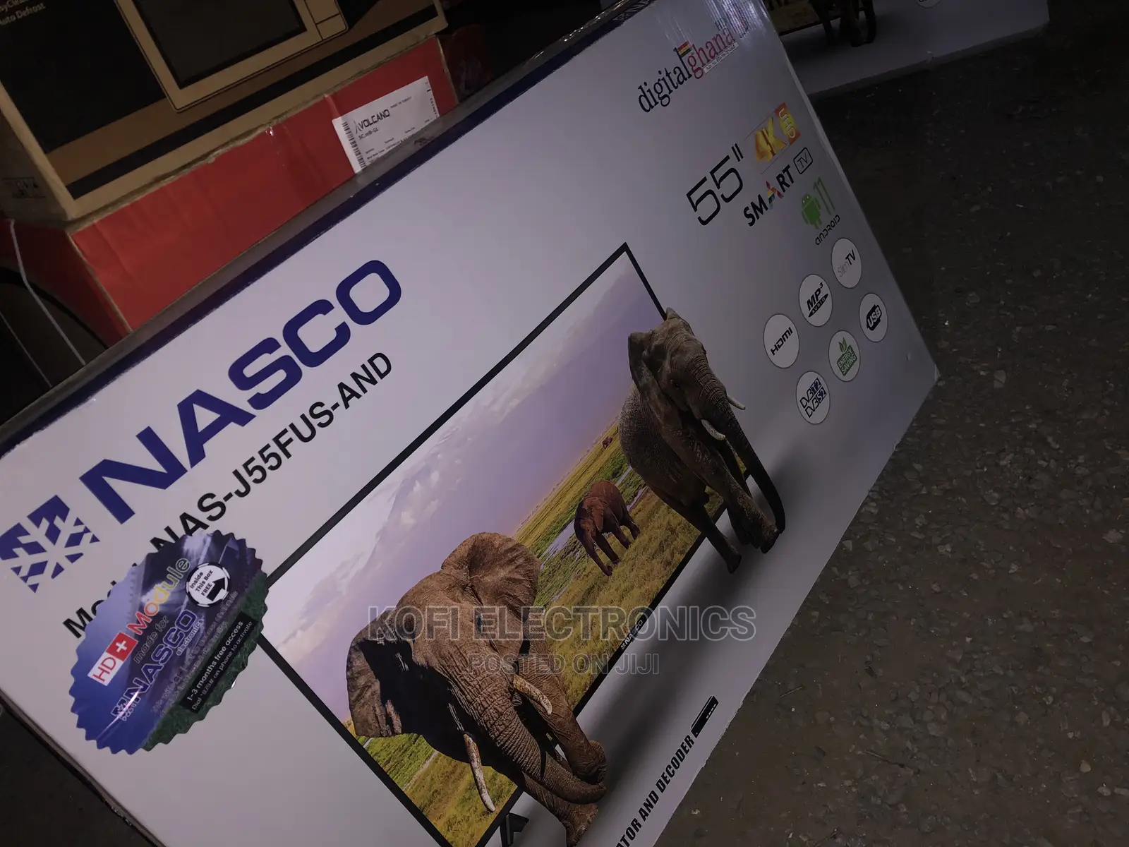 Freestanding/Wallmount Nasco Smart LED TV 55′′-Android- 