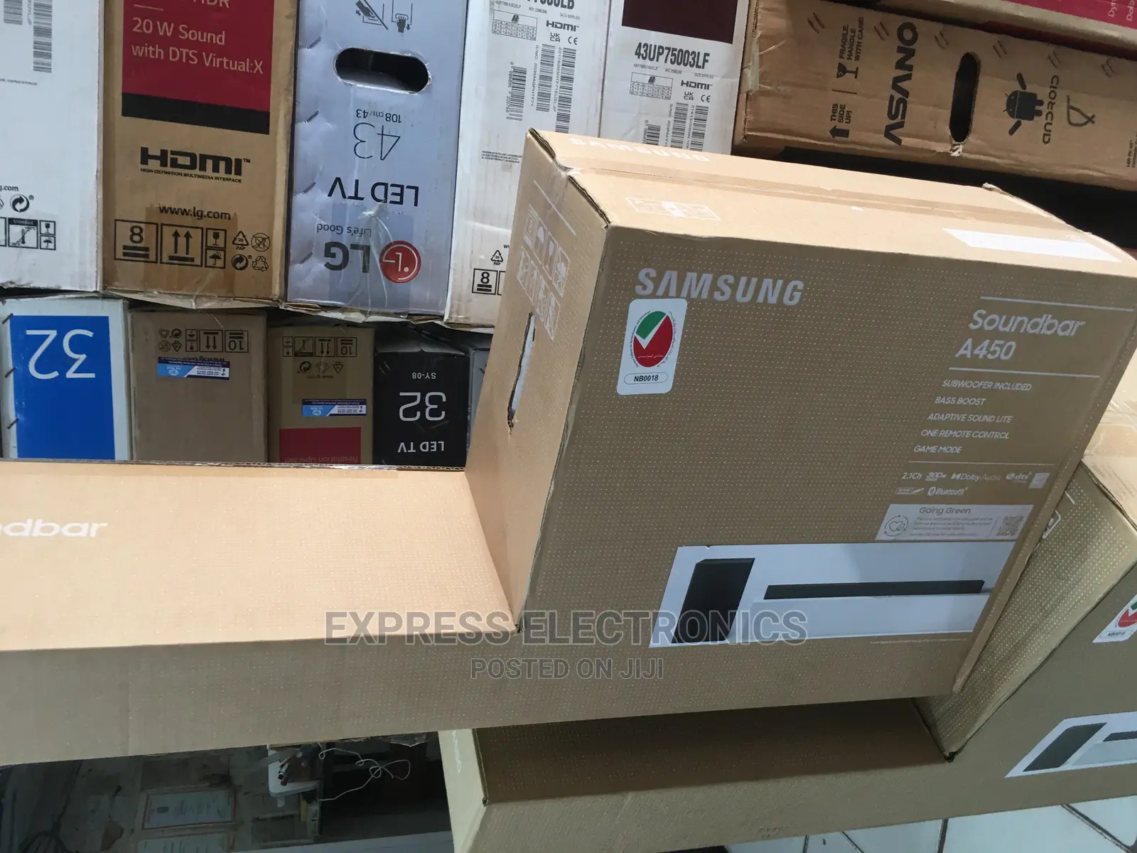 Wireless Bluetooth Samsung A450 2.1ch 300w Soundbar+Kettle