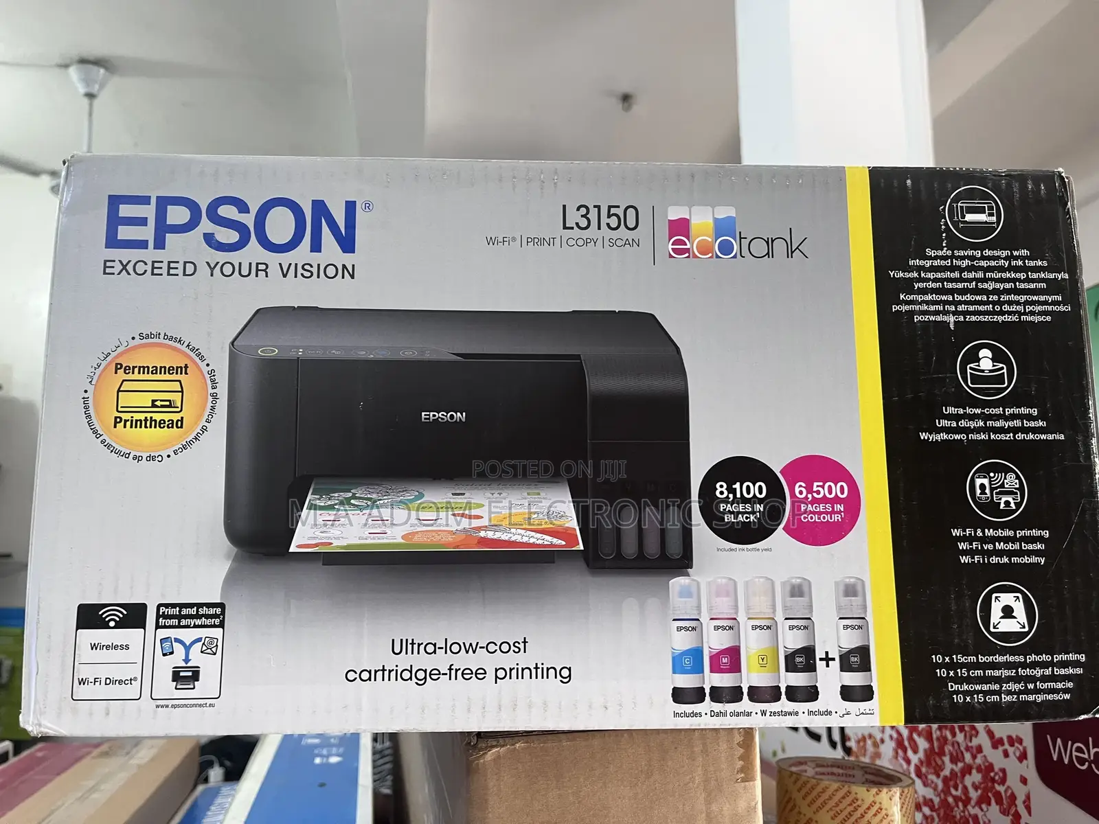 Epson L3150 Eco Tank Multi Purpose/Photo Printer