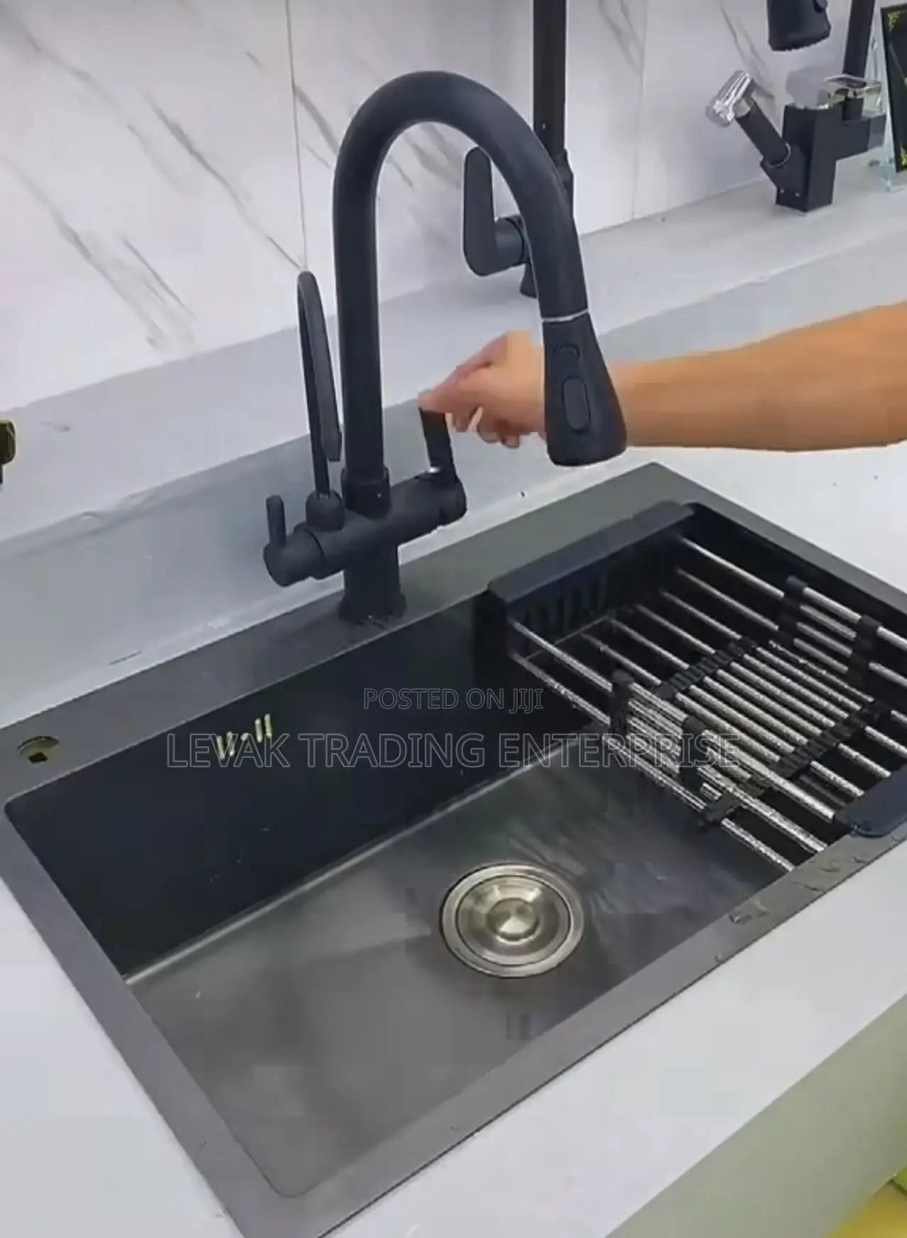Single Kitchen Sink- Small Black Sink