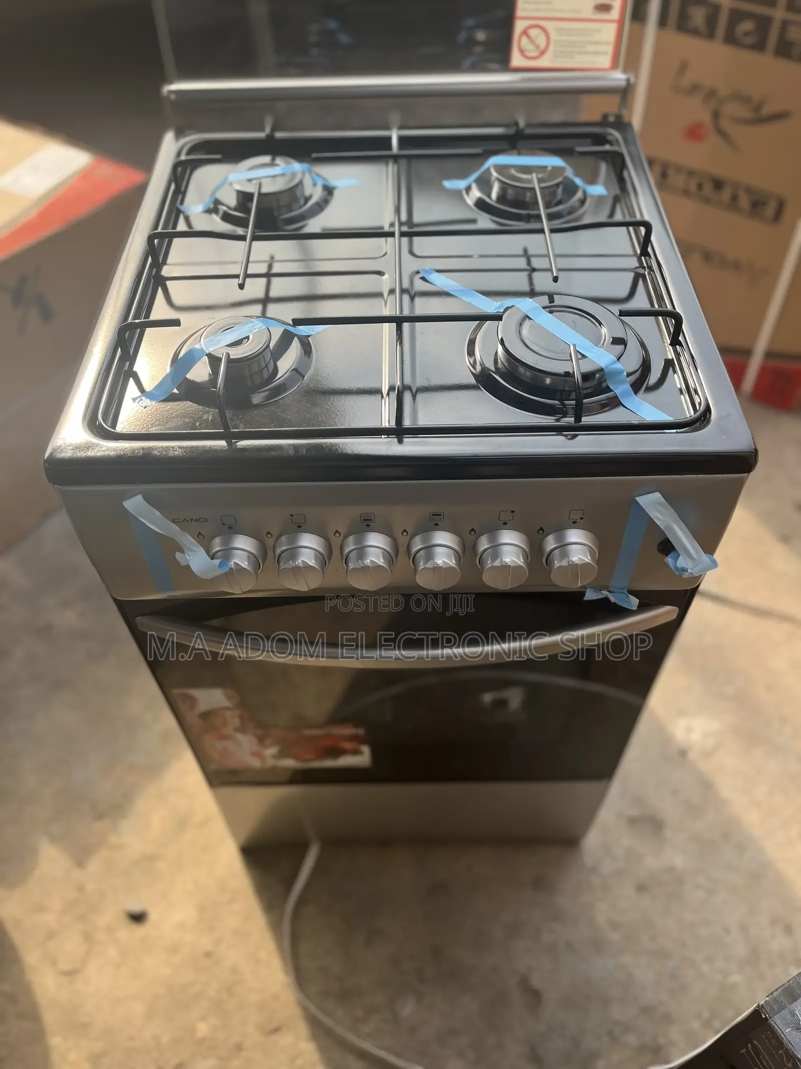 New Volcano 4 Burner Gas Cooker With Oven