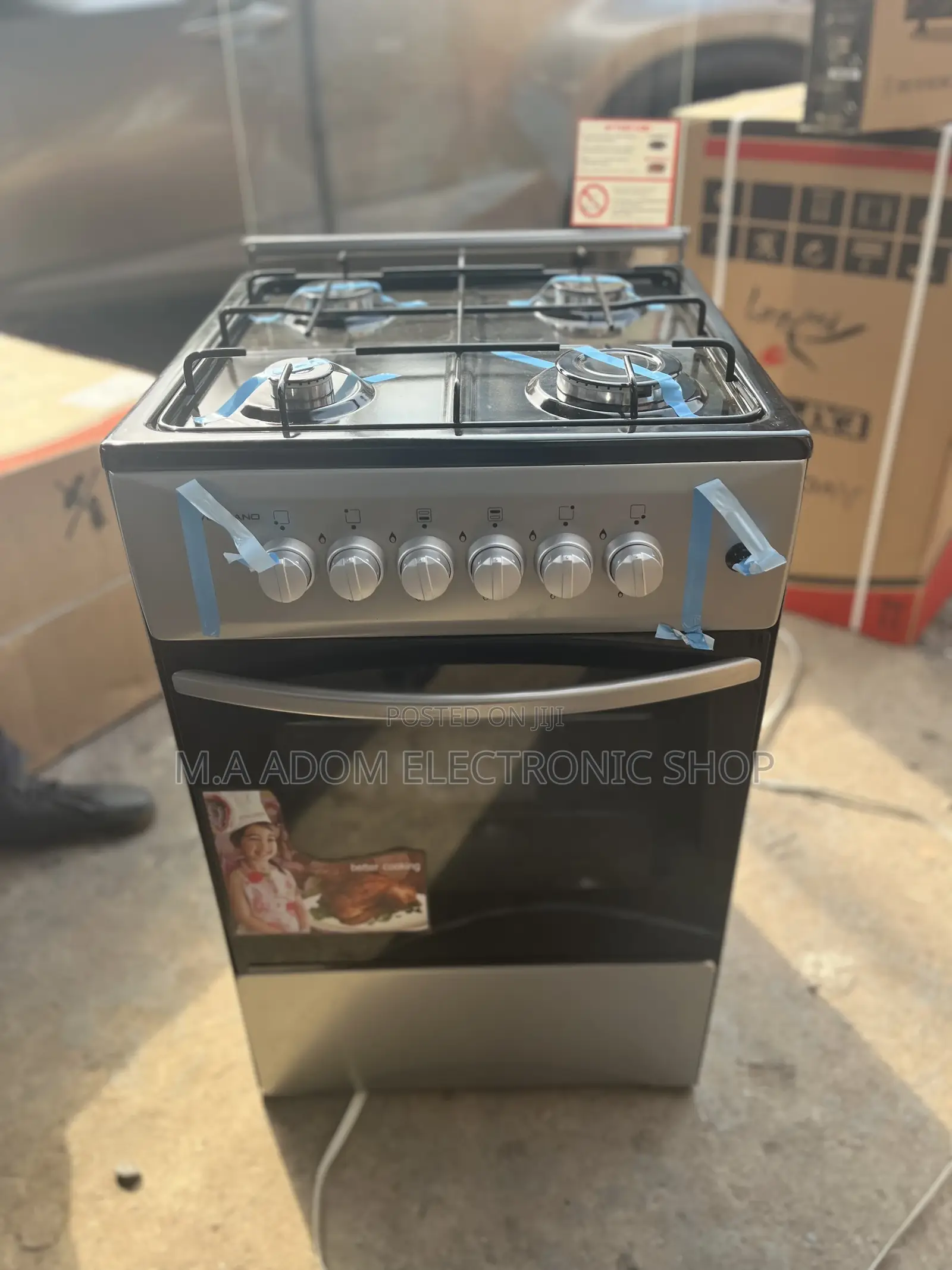 Brand New Volcano 4 Burner Gas Cooker With Oven