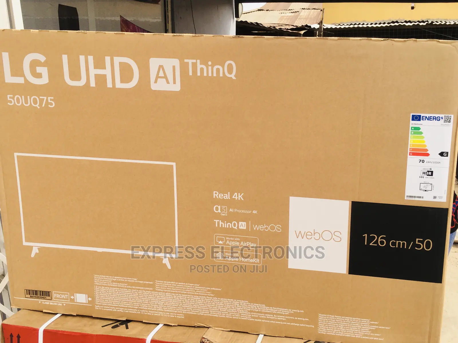 True Quality Slim Design LG 50”UQ75003 Ultra HD +Wallmount