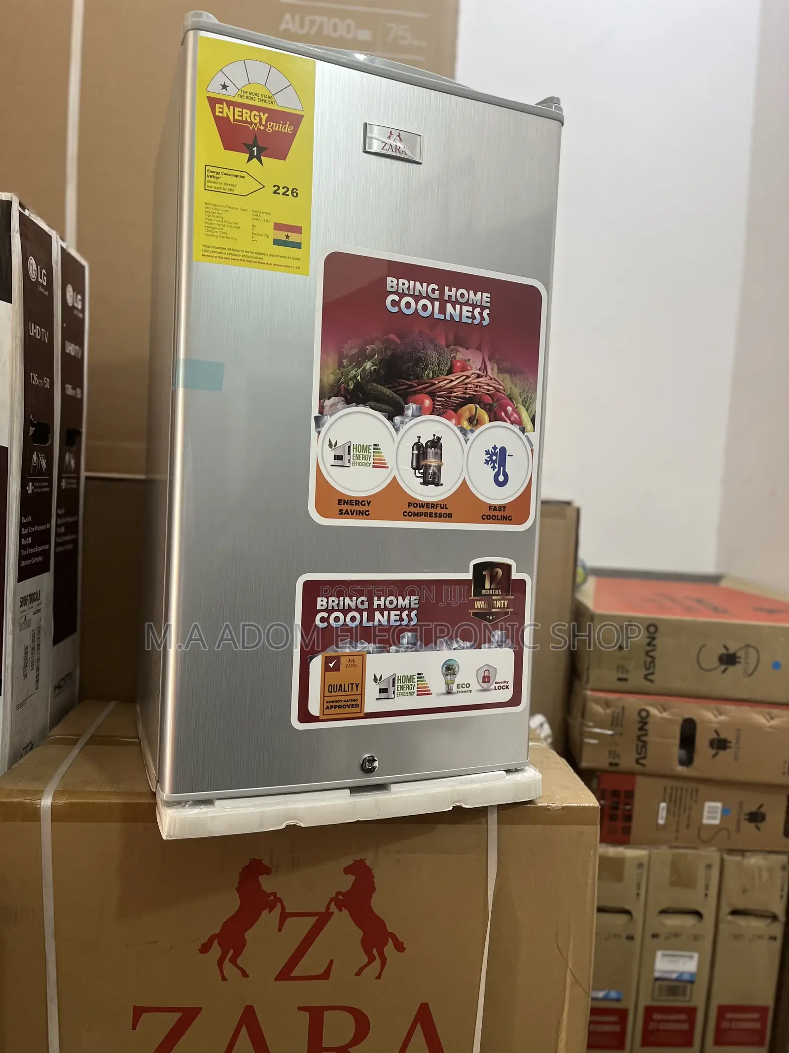 Fast Cooling ZARA 80 Litres Table Top Fridge