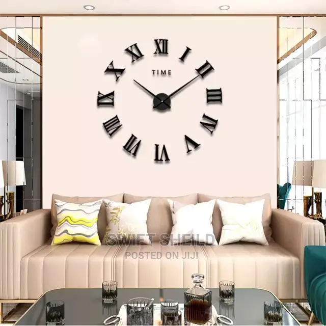 3d Wall Clock(Large Size 100 - 120cm)