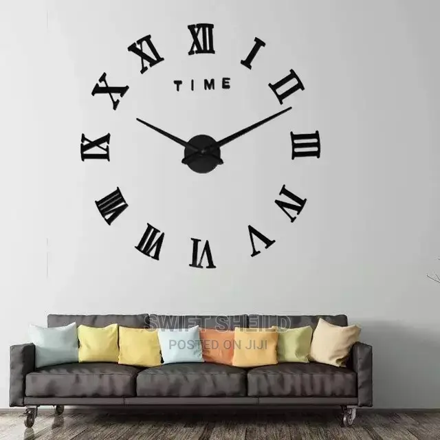 3d Wall Clock(Large Size 100 - 120cm)
